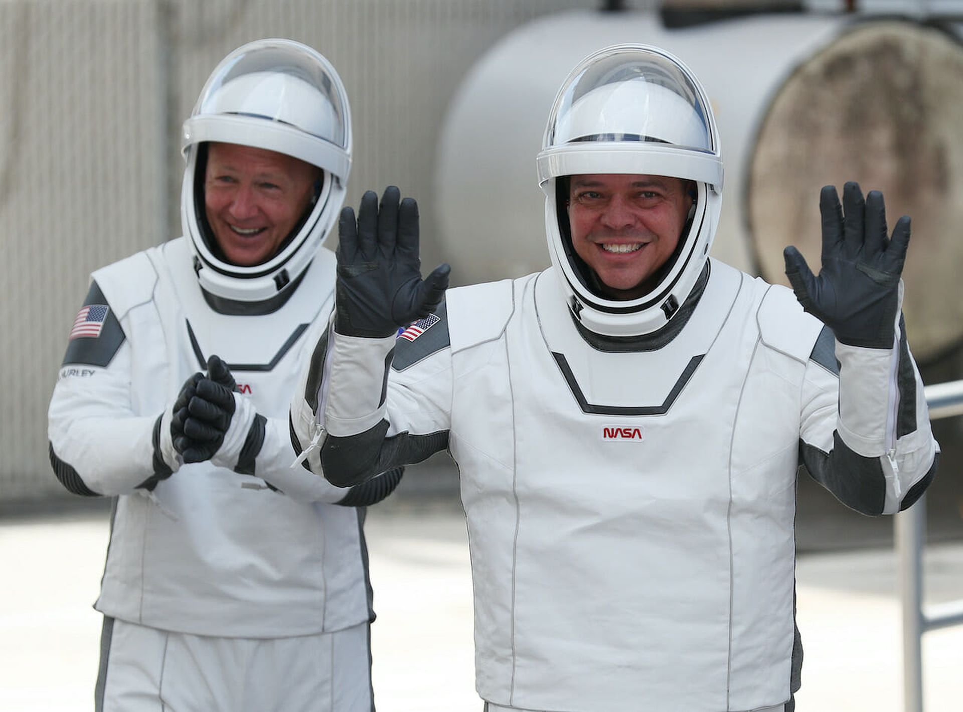 NASA astronauts Bob Behnken (right) and Doug Hurley walk to the SpaceX Falcon 9 rocket at the Kennedy Space Center on May 30 in Cape Canaveral, Florida. The inaugural flight was the first manned mission for the U.S. since the end of the Space Shuttle program in 2011. Today’s columnist, Grady Summers of SailPoint, says security pros can learn a lot ...