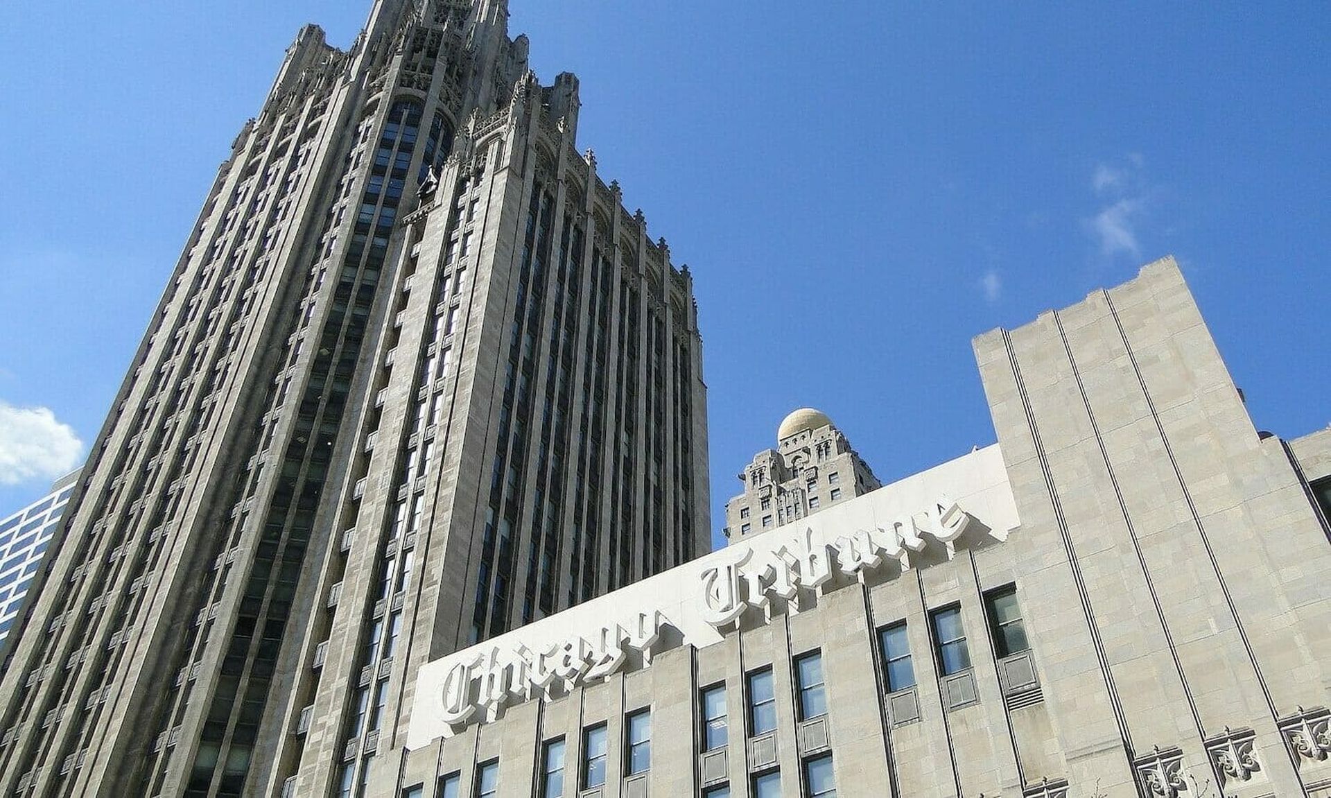 An email ent to employees of Chicago-based Tribune Publishing, parent company of the Chicago Tribune, told recipients that they would receive $5,000 to $10,000 in bonus payments, &#8220;as a direct result of the success created by the ongoing efforts to cut our costs.&#8221; (Adam Jones, Ph.D. via Creative Commons Attribution-Share Alike 3.0 Unport...