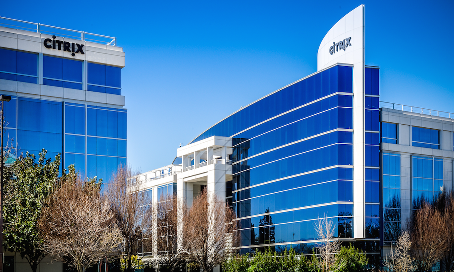 Exterior of the Citrix Systems headquarters in Santa Clara, Calif. A flaw in Citrix&#8217;s Application Delivery Controller is the top exploited vulnerability in 2020 and 2021, according to the U.S., U.K. and Australian governments. (Citrix Systems Inc. CC BY 3.0)