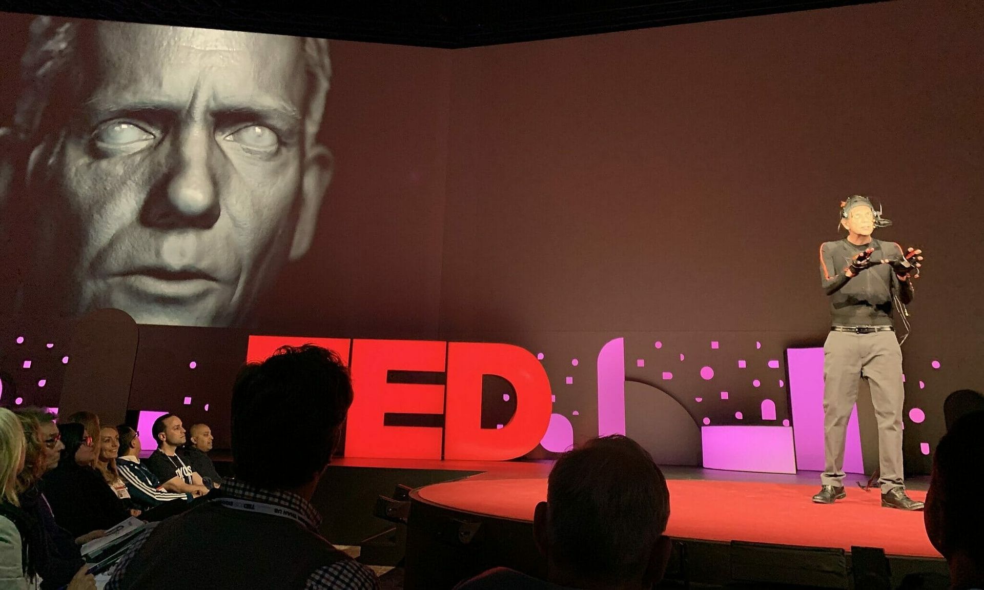 DigiDoug, a deepfake created by at Doug Roble visual effects production company Digital Domain, debuted at his TED talk in 2019. Deepfakes area among the threats that cyber experts predict will come into their own in 2021. (Steve Jurvetson/CC BY 2.0)