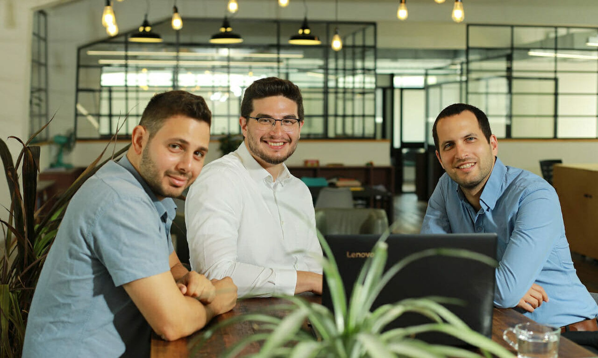 Axonius team. From left to right: Avidor Bartov, co-founder and CTO, Dean Sysman, co-founder and CEO, and Ofri Shur, co-founder and CPO. (Business Wire)