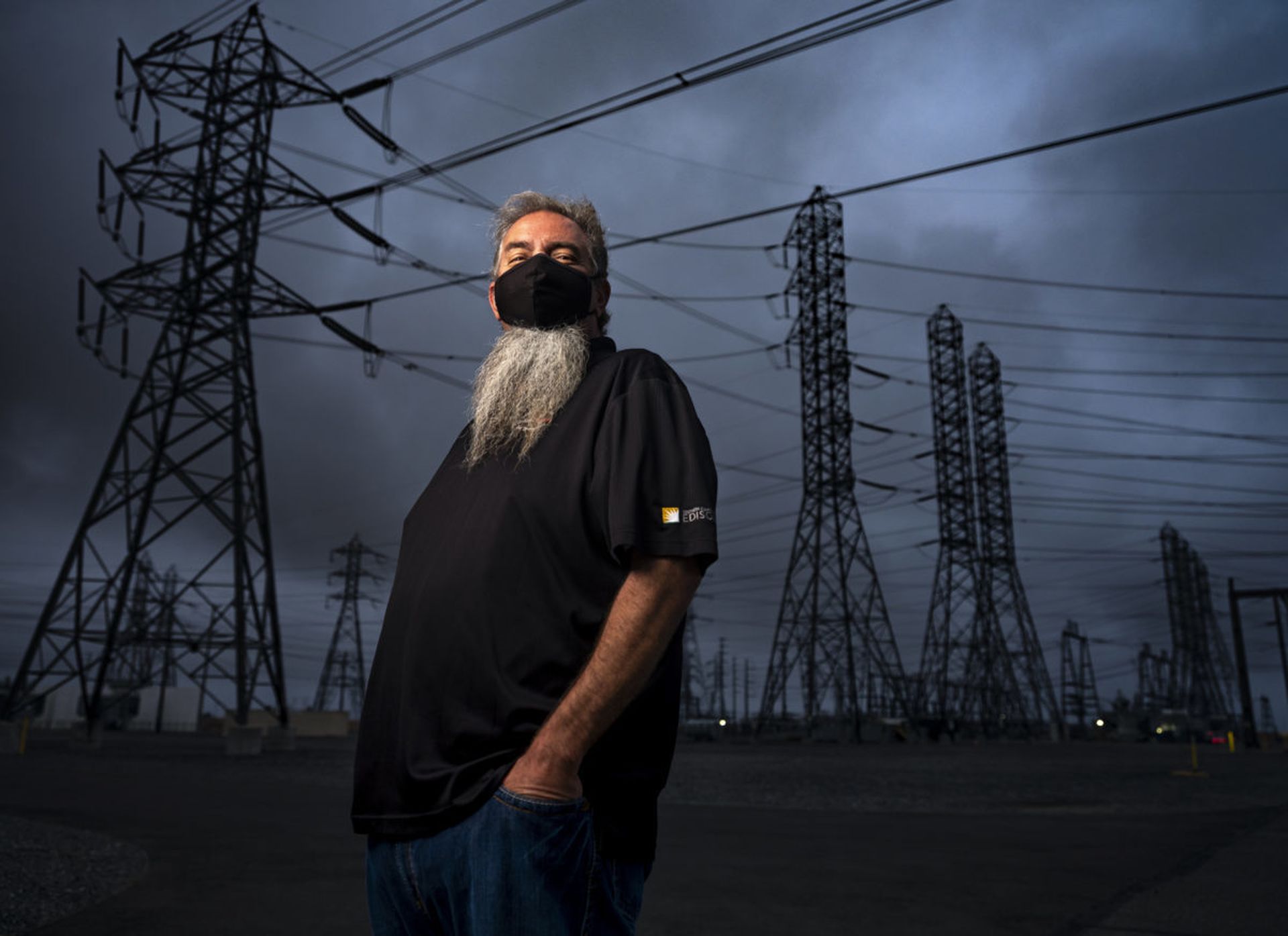 Eric Hetrick, 52, substation operations supervisor at Mira Loma grid management center, poses for a photograph on June 5, 2020 in Ontario, California as employees work to keep operations up during the COVID-19 pandemic. The Federal Energy Regulatory Commission is looking to revamp cybersecurity regulations for bulk electric systems while its CIO ad...