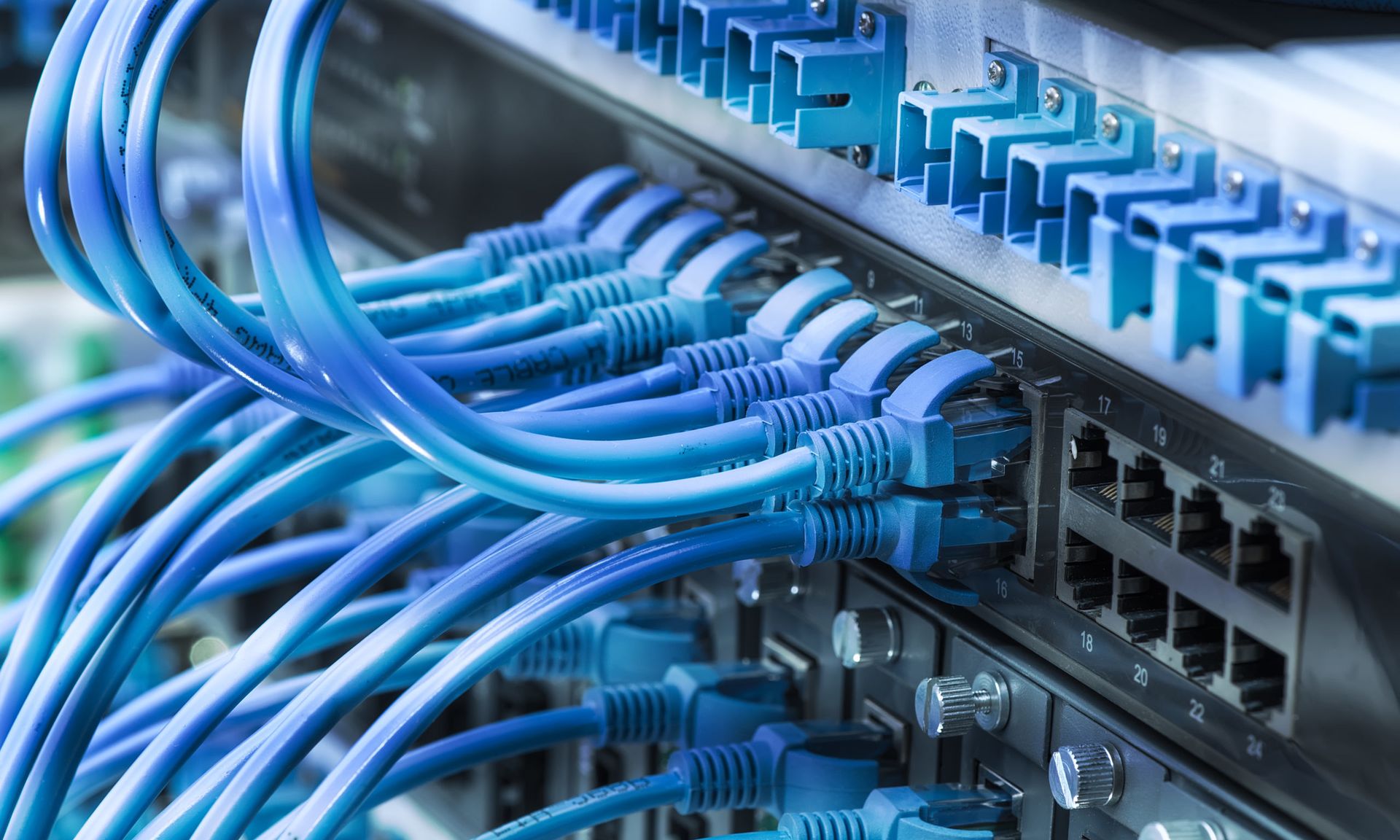 Patch network cables connected to switch. (iStock/Getty Images)