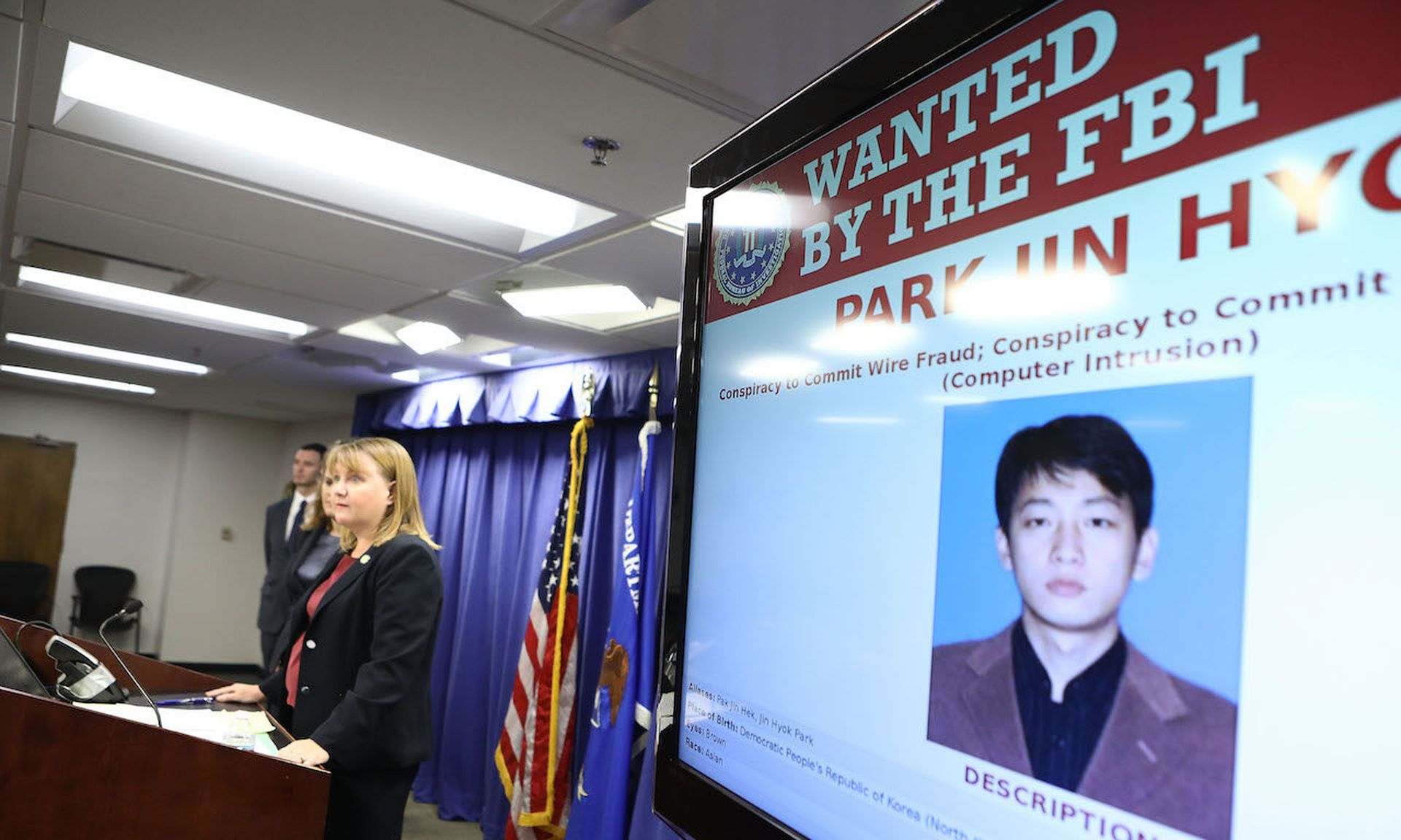 First Assistant U.S. Attorney Tracy Wilkison announces charges against a North Korean national in a range of cyberattacks on September 6, 2018 in Los Angeles. The complaint included the cyberattack against Sony Pictures in 2014, the WannaCry 2.0 ransomware attack and the 2016 cybertheft from the central bank of Bangladesh. Today’s columnist, Corey ...