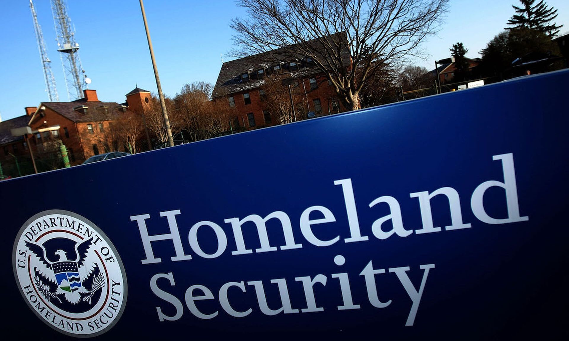 The Department of Homeland Security main offices in Washington. Today’s columnist, Rufus Coleman of Infoblox, writes about how six months after the pandemic hit in 2020, DHS warned of “imminent” cyberattacks on U.S. hospitals. Coleman offers advice on how healthcare can prepare for the next pandemic.( Photo by Win McNamee/Getty Images)