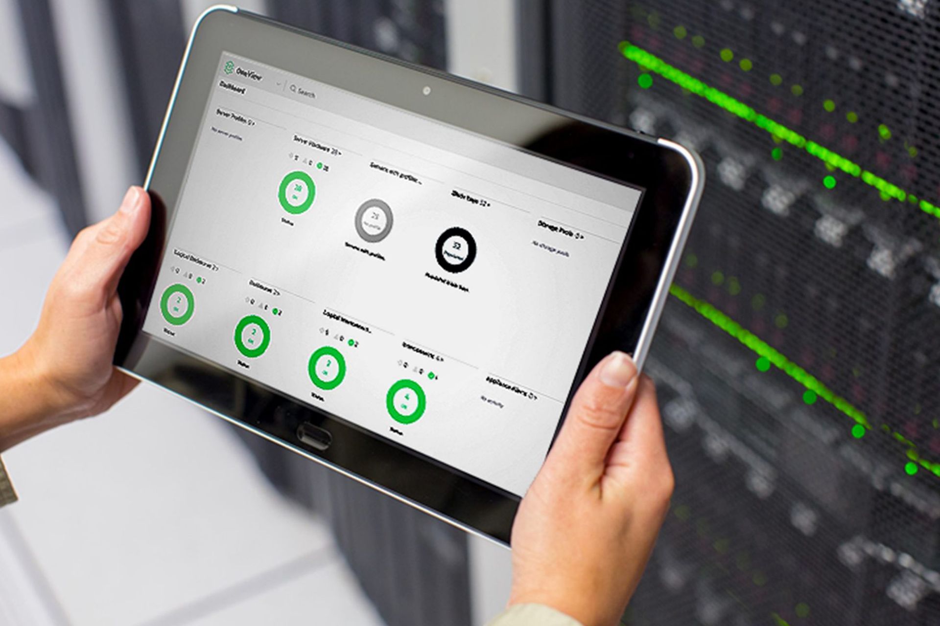 HPE OneView dashboard