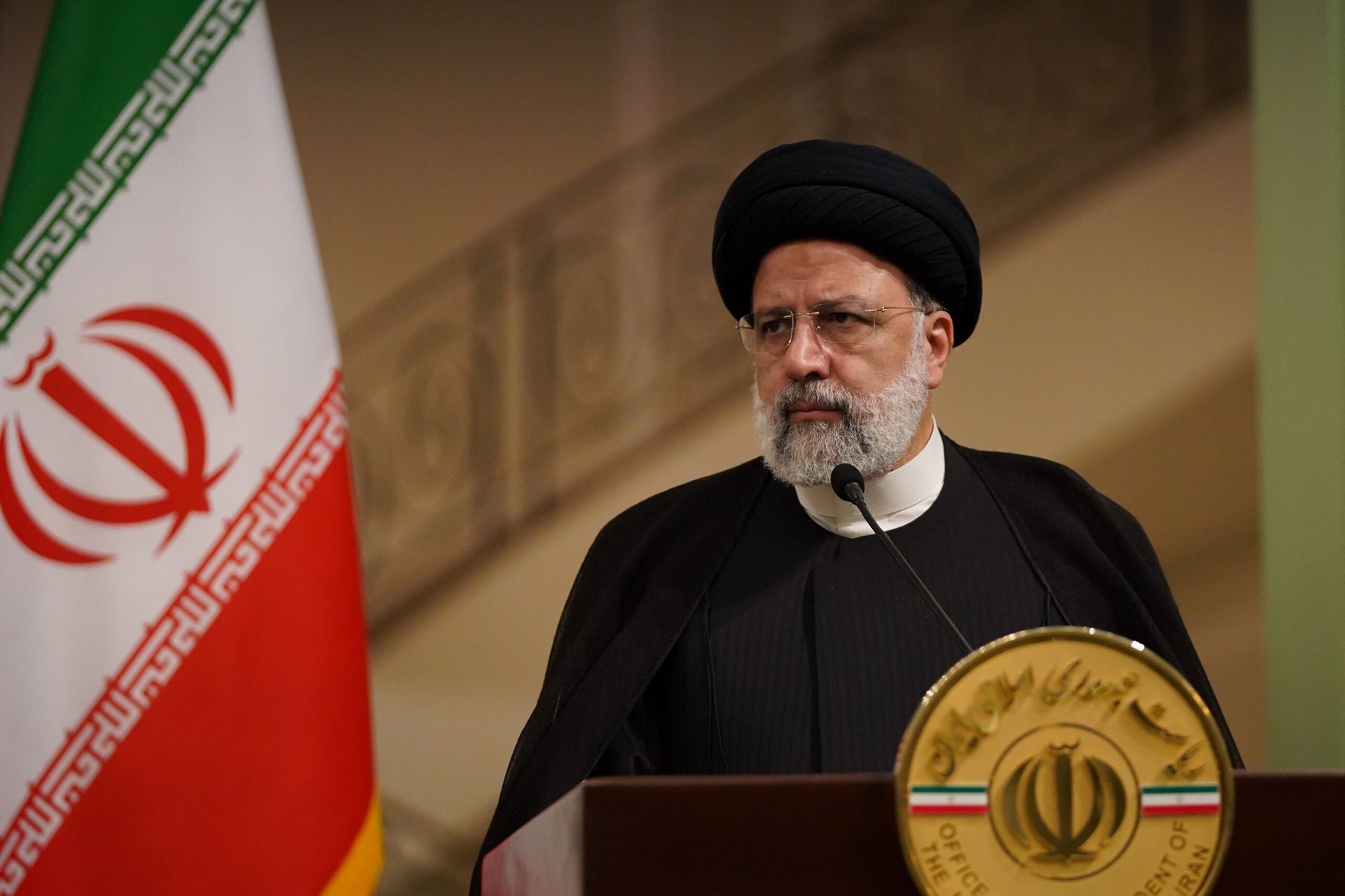 Iran&#8217;s President Ebrahim Raisi officially welcomed Iraqi President Abdul Latif Rashid at Saadabad Cultural Historical Complex on April 29 in Tehran, Iran. A newly discovered campaign by an Iranian APT has snared victims in Israel, Brazil and the United Arab Emirates. (Photo by Sakineh Salimi/Borna News/Aksonline) ATPImages/Getty Images)