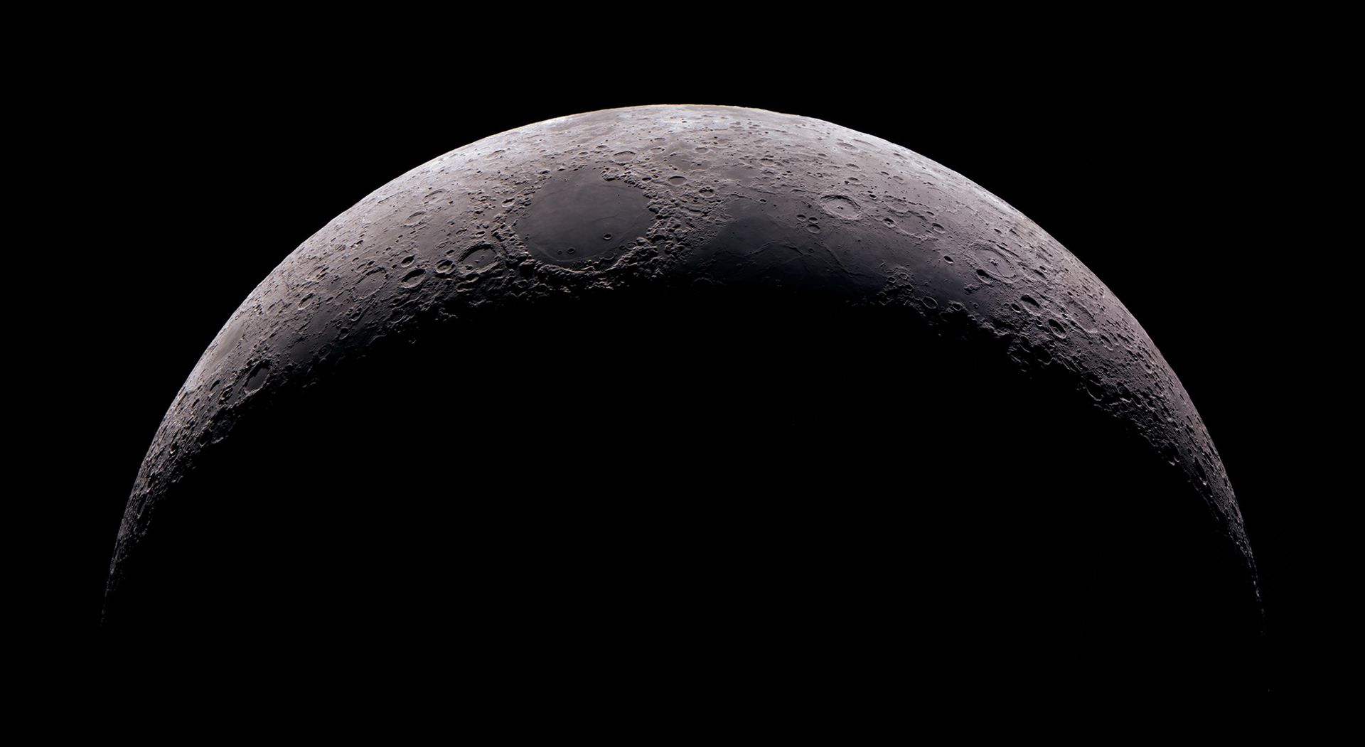 High detail of a Crescent Moon