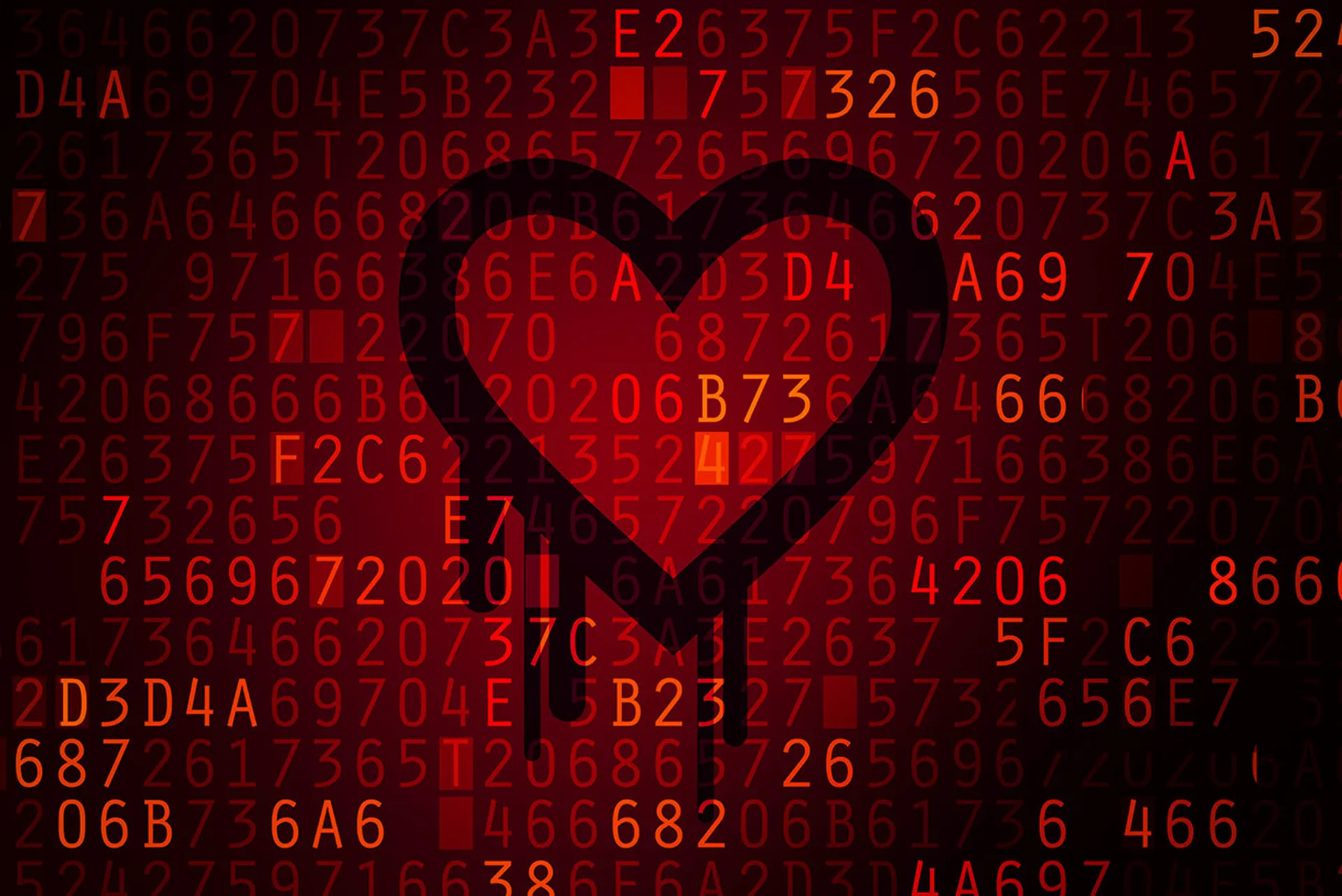 Heartbleed bug. Cracked Password and internet security issue concept.