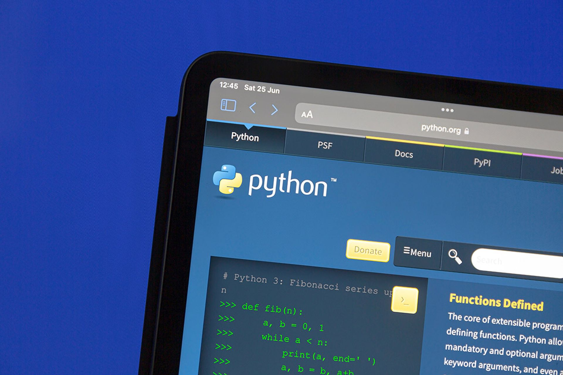 Python website. Python is a high-level, interpreted, general-purpose programming language.