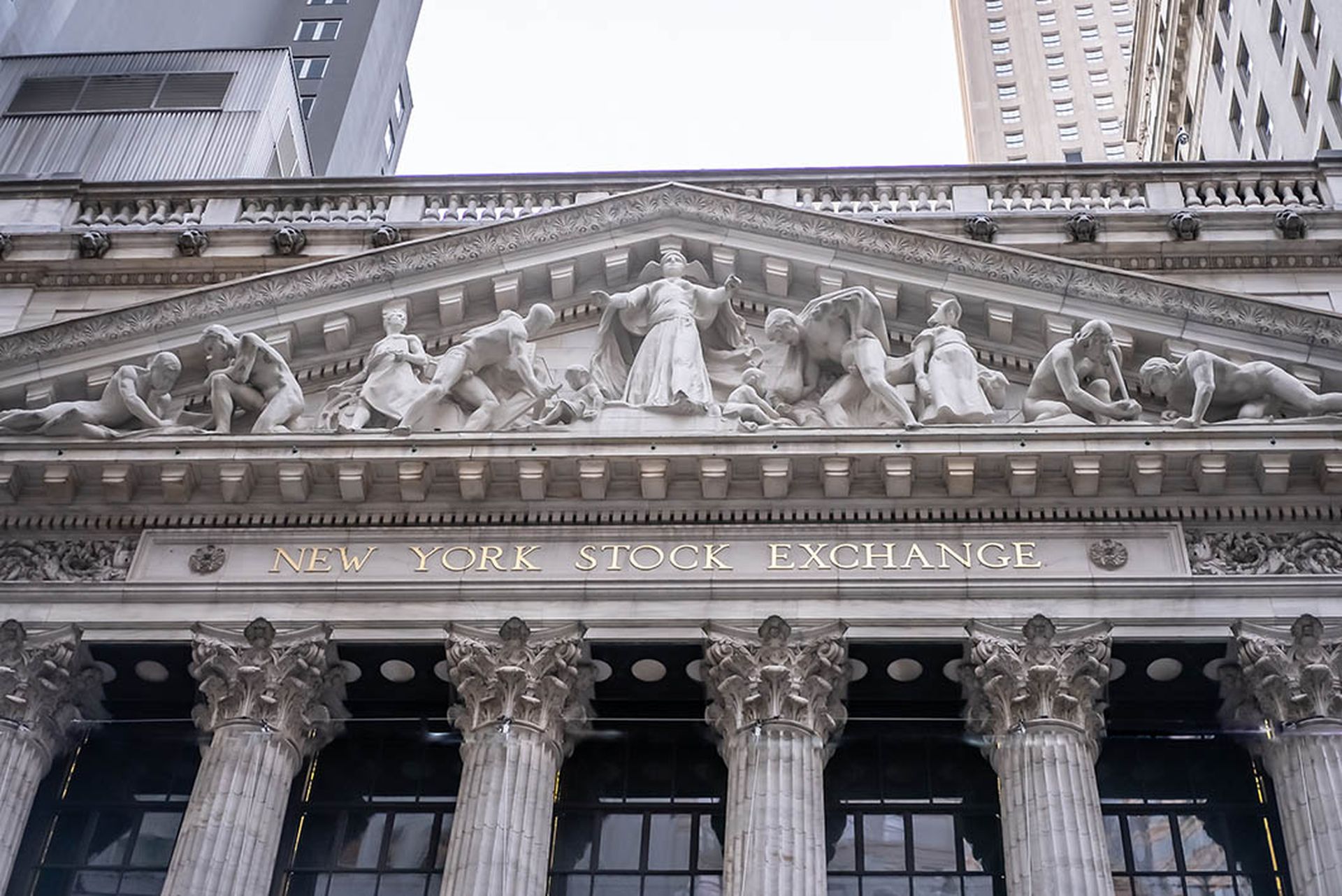 New York Stock Exchange NYSE at Wall Street