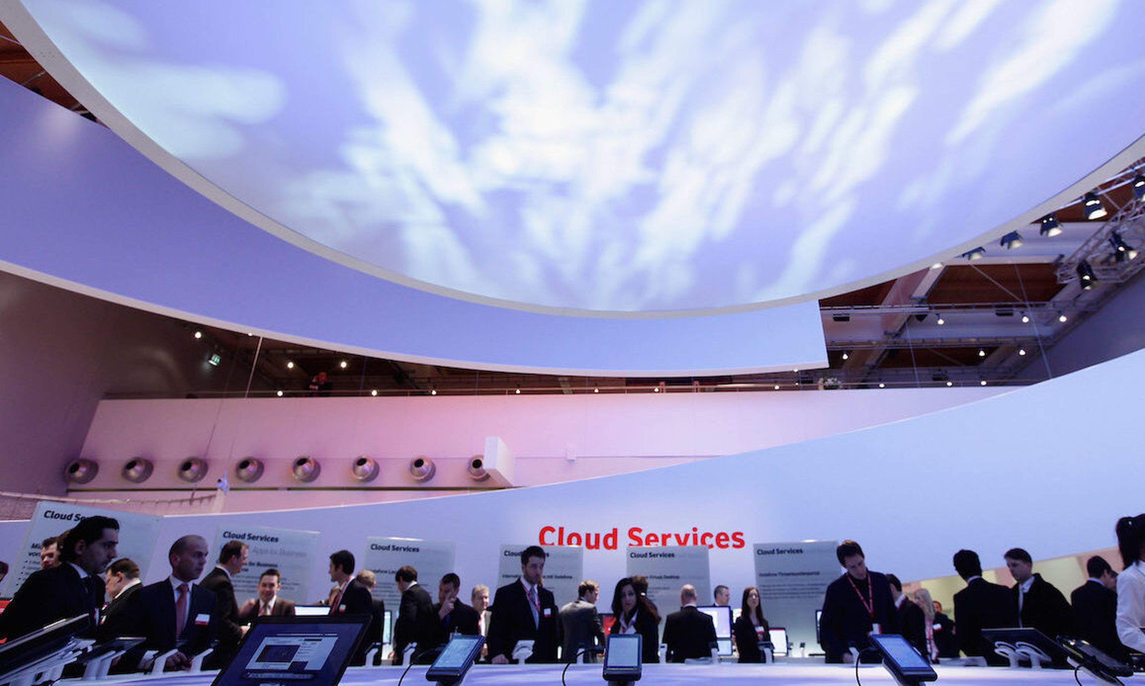 Visitors crowd a cloud computing presentation at the CeBIT technology trade fair in Hanover, Germany. Today’s columnist, Lior Yaari of Grip Security, explains the three elements of the Cloud Security Alliance’s best practices. (Sean Gallup/Getty Images)