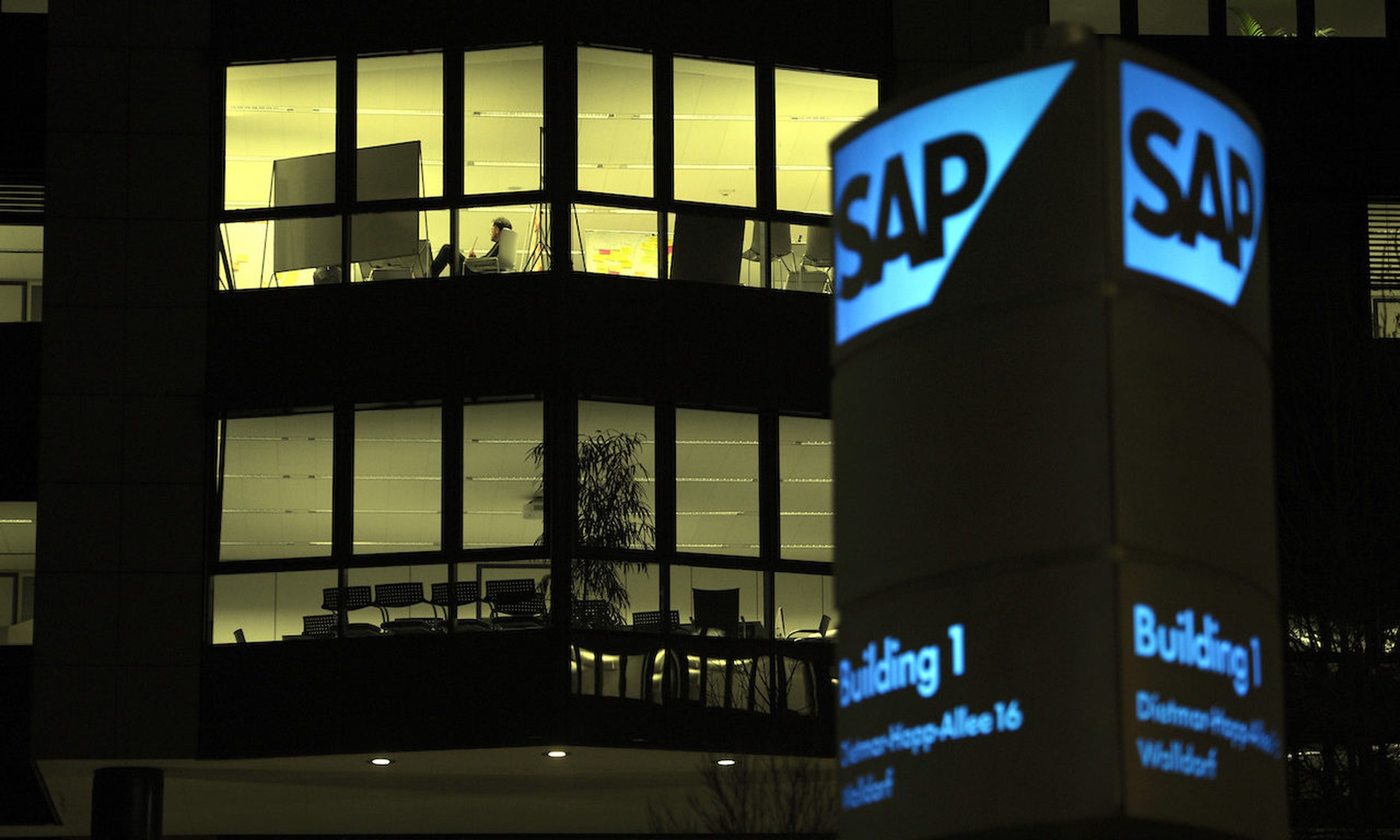 A general view of the headquarters of SAP AG in Walldorf, Germany. (Photo by Thomas Lohnes/Getty Images)