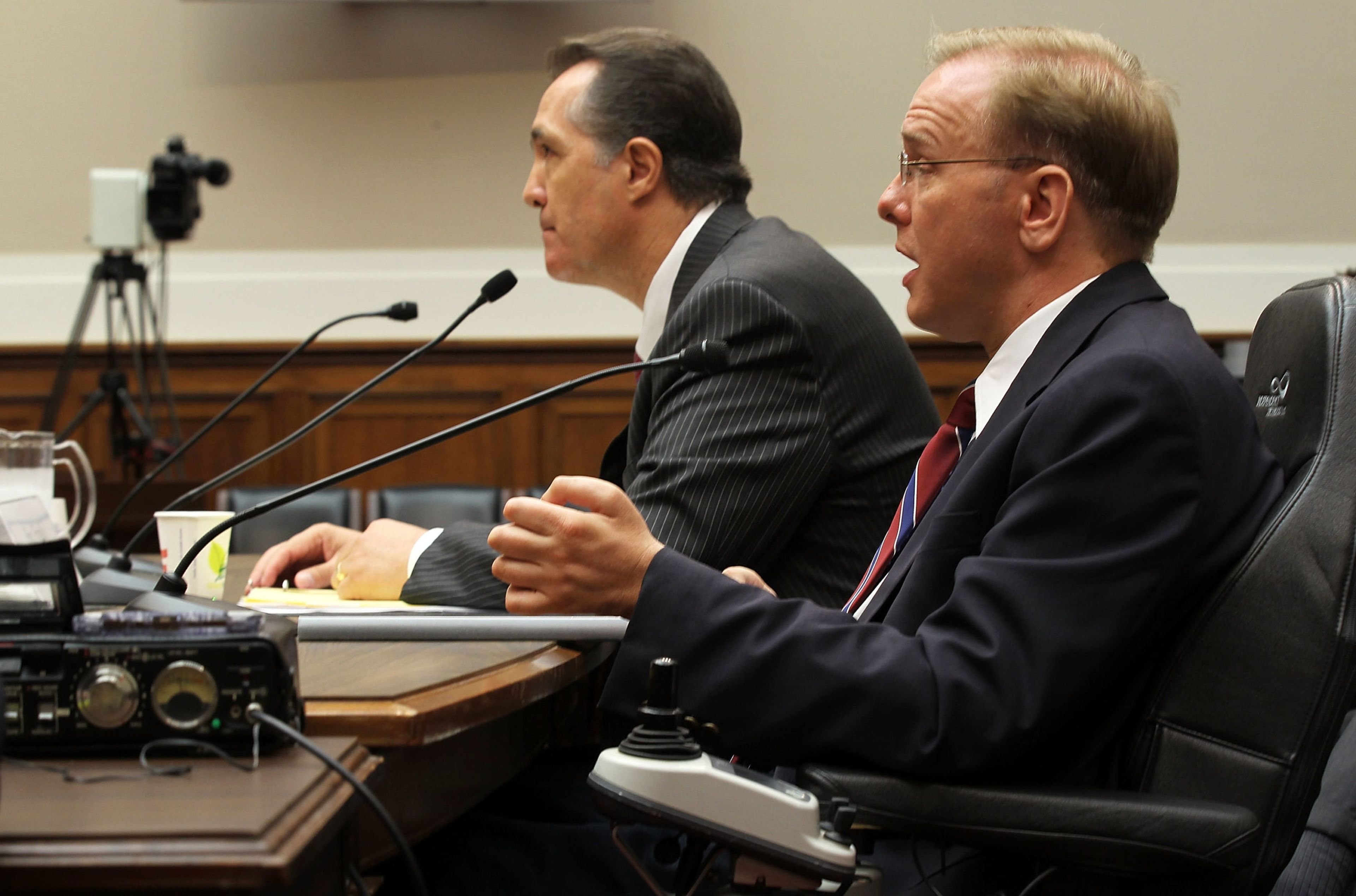 U.S. Rep. Jim Langevin, D-R.I., testifies during a hearing before the Energy and Power Subcommittee of the House Energy and Commerce Committee on May 31, 2011, on Capitol Hill in Washington. Langevin and Republican John Katko, R-N.Y., are among a number of cyber-focused lawmakers who have left Congress in recent years. (Photo by Alex Wong/Getty Ima...