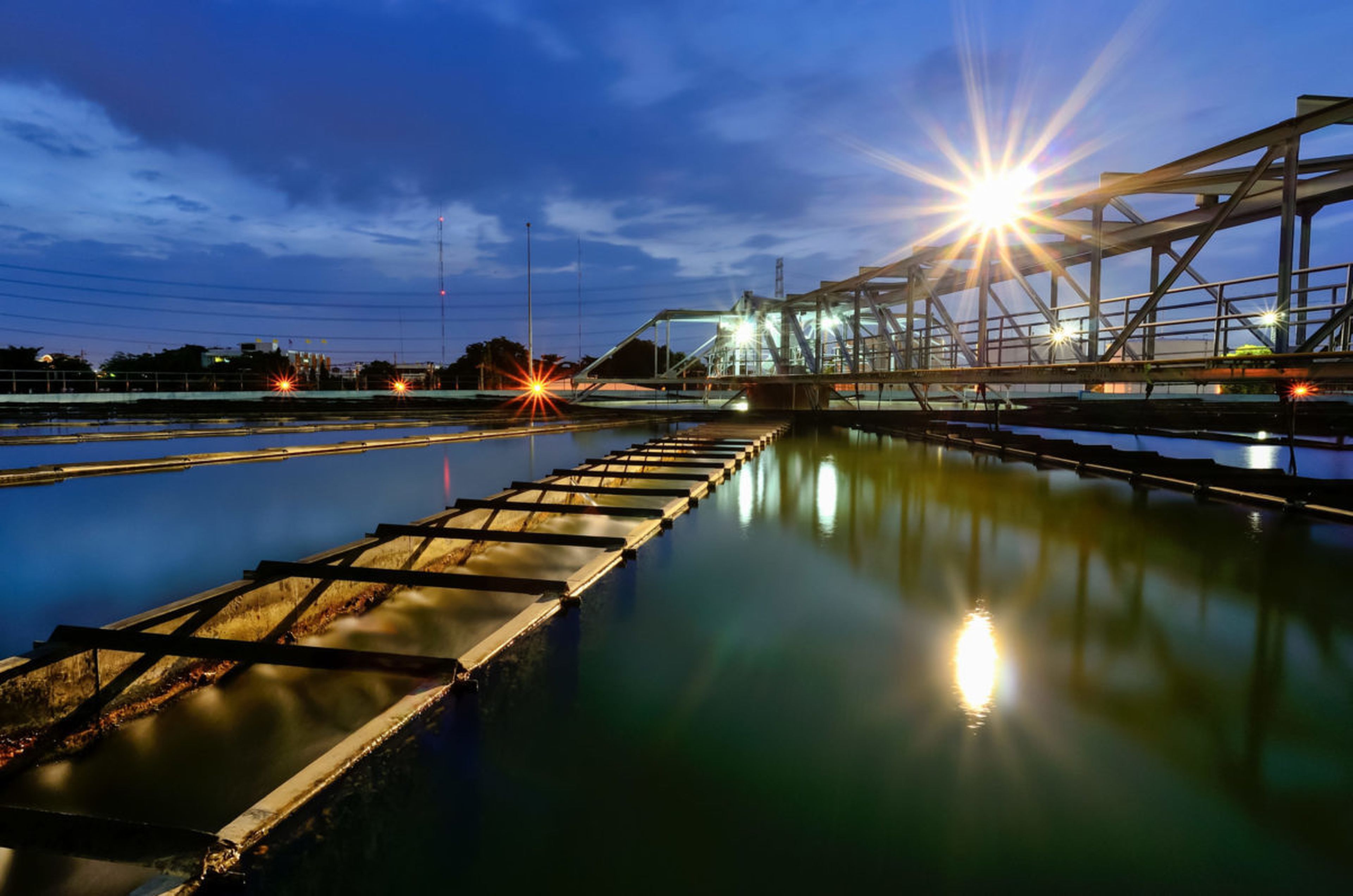 A water treatment facility in Florida. An industrial control system cybersecurity initiative established by the Biden administration for the electric and pipeline industries will be expanded to include critical infrastructure entities in the water and wastewater sectors. (Credit: Getty)