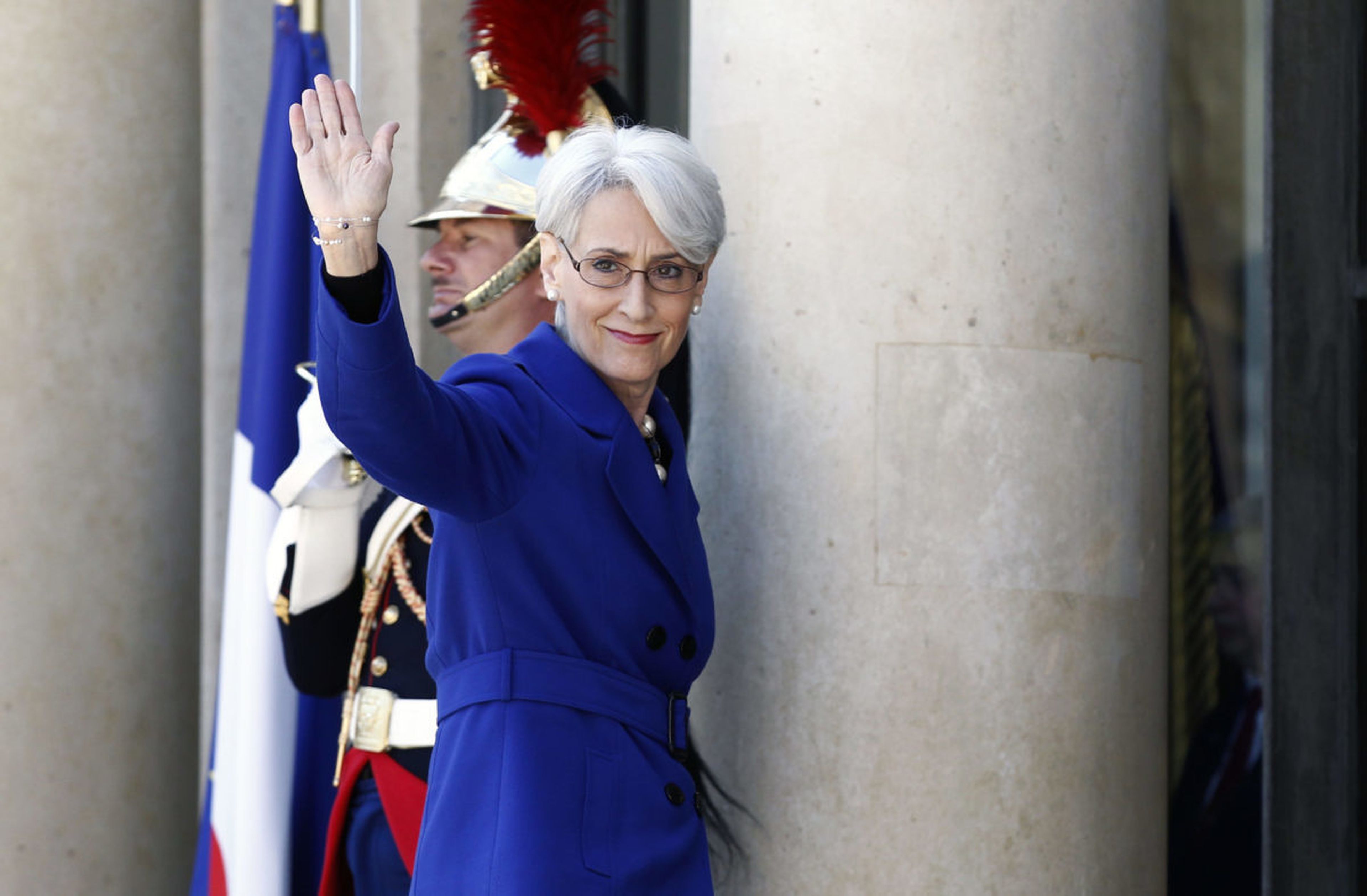 Wendy Sherman arrives for an African security summit on May 17, 2014, at the Elysee palace in Paris. Now deputy secretary of state, Sherman and other officials are proposing a new Bureau of Cyberspace and Digital Policy. (Photo by Thierry Chesnot/Getty Images)