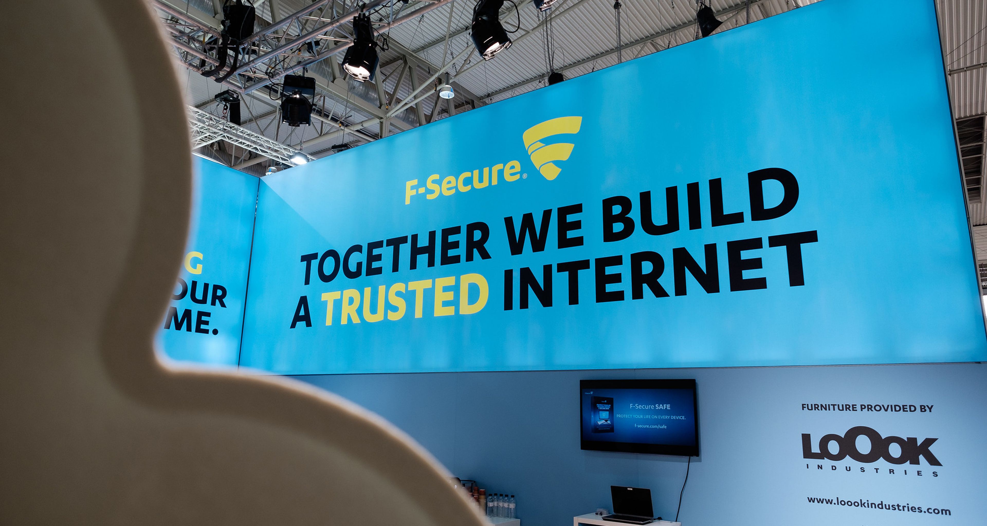 F-Secure is spinning off its B2B operations into a new company known as WithSecure. (&#8220;F-secure &#8211; Mobile World Congress 2016&#8221; by Janitors is marked with CC BY 2.0.)