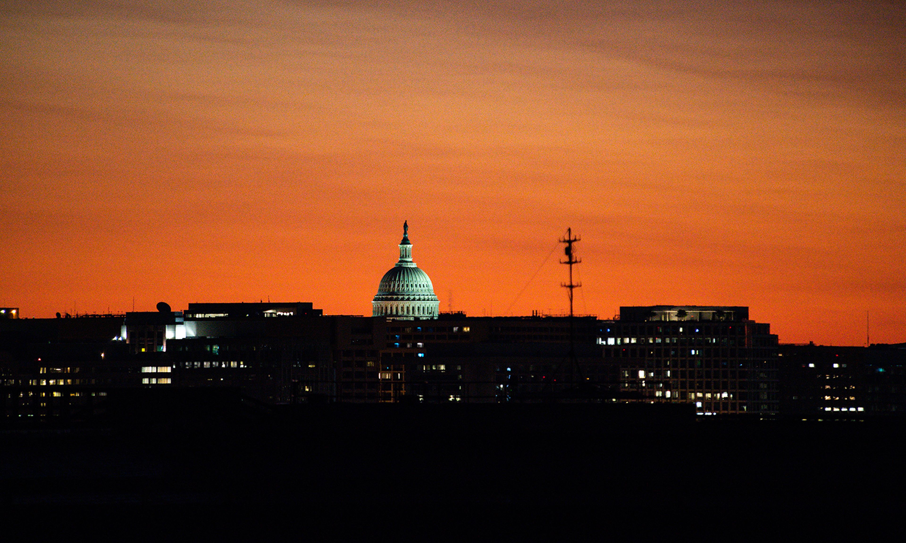 The U.S. Capitol dome is seen from the Pentagon in Arlington, Va., on Sept. 11, 2021. (Cpl. Zachery Perkins/Army)