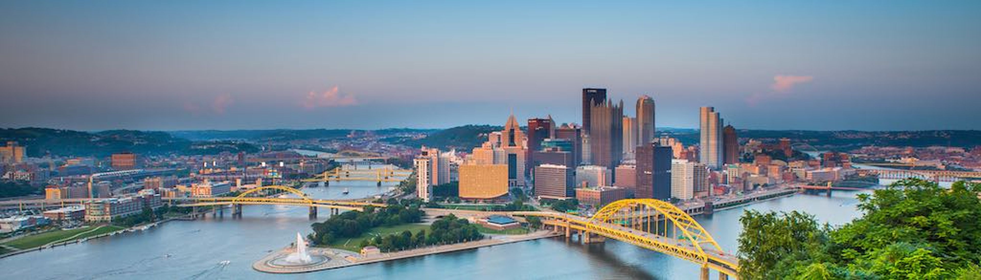 Pittsburgh, Pennsylvania, River, sunset, 2014