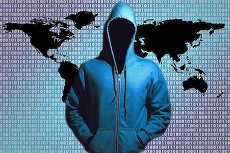 hacker in a hoodie