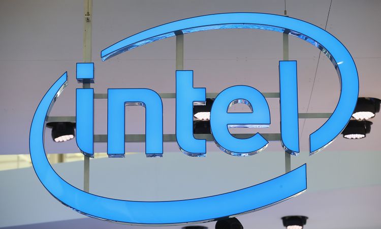The Intel logo hangs over the company&#8217;s stand at the 2016 CeBIT digital technology trade fair on March 14, 2016, in Hanover, Germany. Today’s columnist, Asmae Mhassni of Intel, offers nine principles driving zero-trust for microprocessors and silicon. (Photo by Sean Gallup/Getty Images)