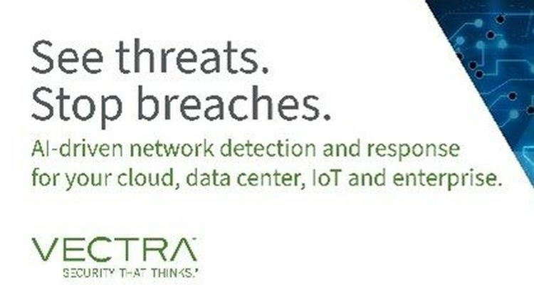 Vectra detects threats and alerts customers in real-time on attack methods in hybrid and multi-cloud environments.