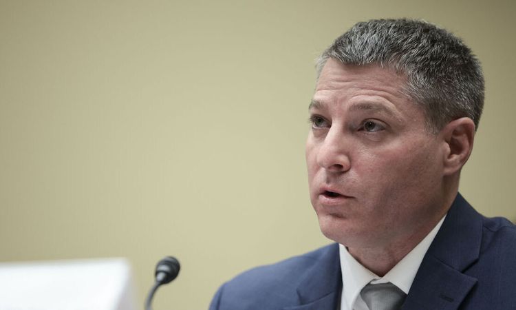 Assistant Director of the Cyber Division at the FBI Bryan Vorndran speaks at House ransomware hearing on November 16, 2021 in Washington. Today’s columnist, Jane Adams of Secureworks, writes about how the ransomware threat will not go away any time soon. (Photo by Anna Moneymaker/Getty Images)
