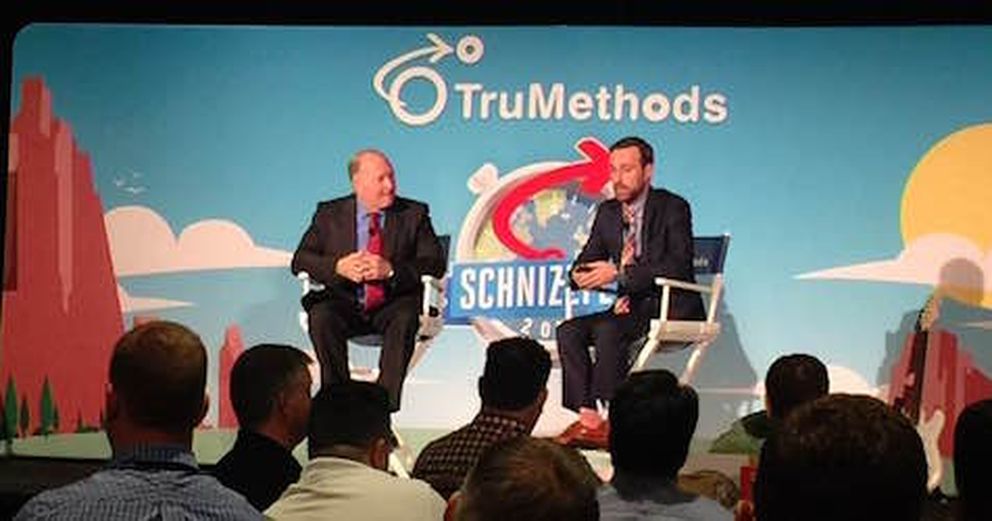 TruMethods CEO Gary Pica and CTO Bob Penland at Schnizzfest 2018 this morning in Philadelphia